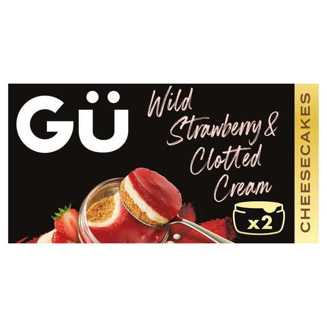 Gu Strawberry & Clotted Cream Cheesecake, 2 x 87g