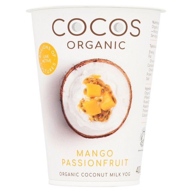 Cocos Organic Mango and Passionfruit Coconut Yoghurt, 400g