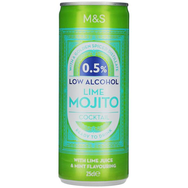 M & S Low Alcohol Lime Mojito, 250ml