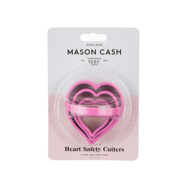 Rayware Mason Cash Set of 3 Safety Heart Cutters, 3 Per Pack