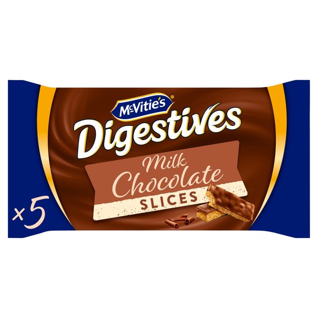 McVitie’s Chocolate Digestive Slice Snacksize, 5 Per Pack