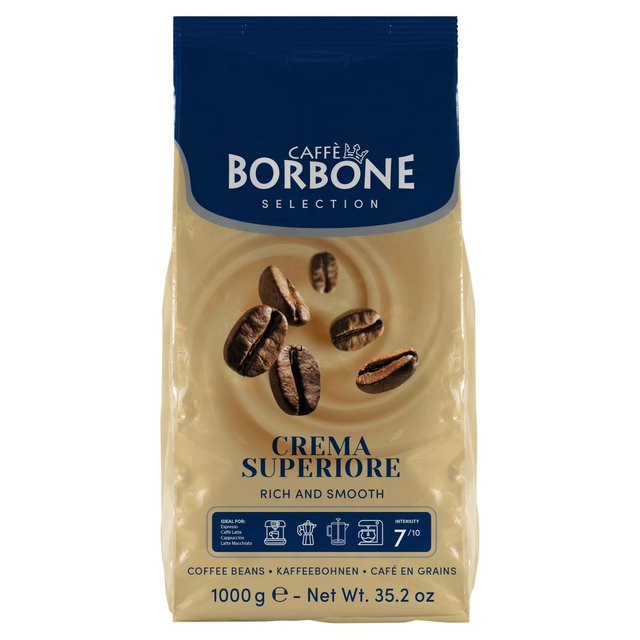 Caffe Borbone Crema Superiore Intensity 7 Coffee Beans, 1kg