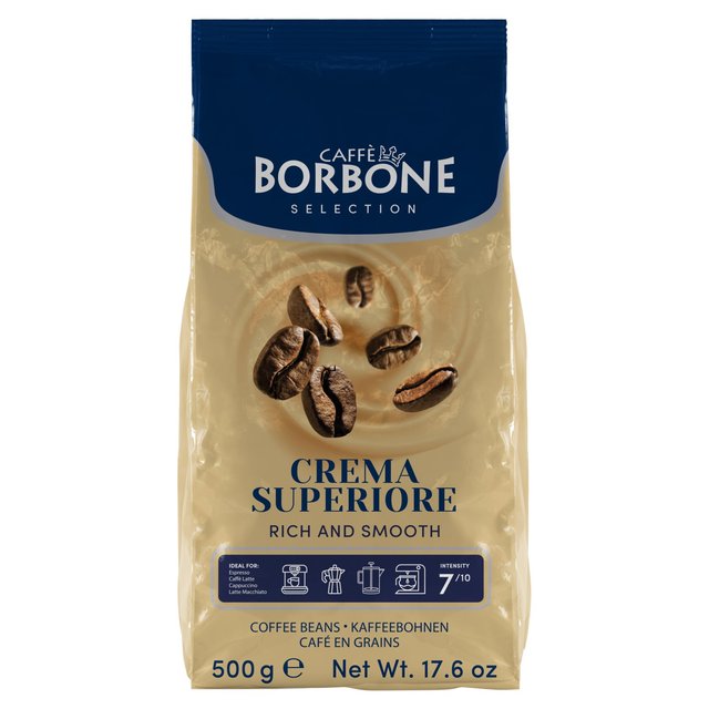 Caffe Borbone Crema Superiore Intensity 7 Coffee Beans, 500g