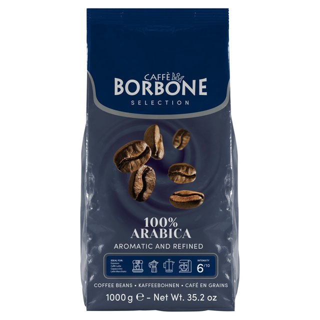 Caffe Borbone 100% Arabica Intensity 6 Coffee Beans, 1kg
