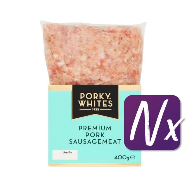 Porky Whites Premium Pork Sausagemeat, 400g