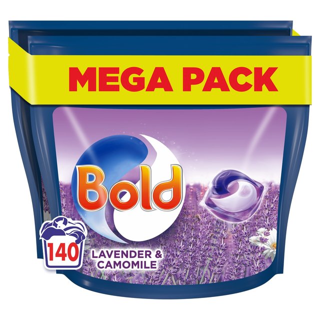 Bold Lavender & Camomile Pods Washing Capsules 140 Washes, 140 Per Pack