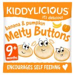 Kiddylicious, Melty Buttons, Banana & Pumpkin