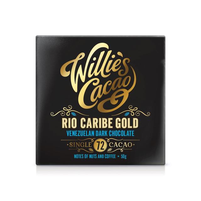 Willies Cacao Venezuelan Gold, Rio Caribe 72, Coffee & Nut Notes, 50g