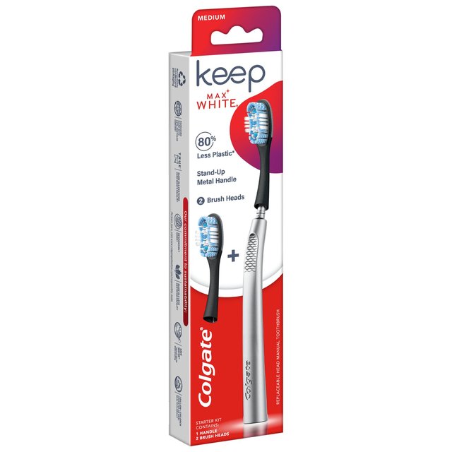 Colgate Keep 360 Max White Toothbrush Starter Pack, 8 Per Pack