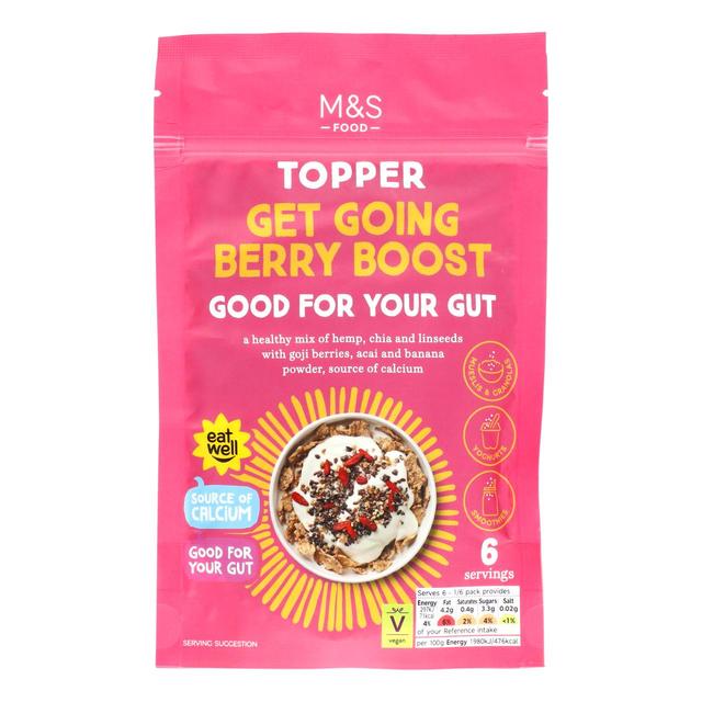 M & S Get Going Berry Boost Good for Your Gut Topper, 90g
