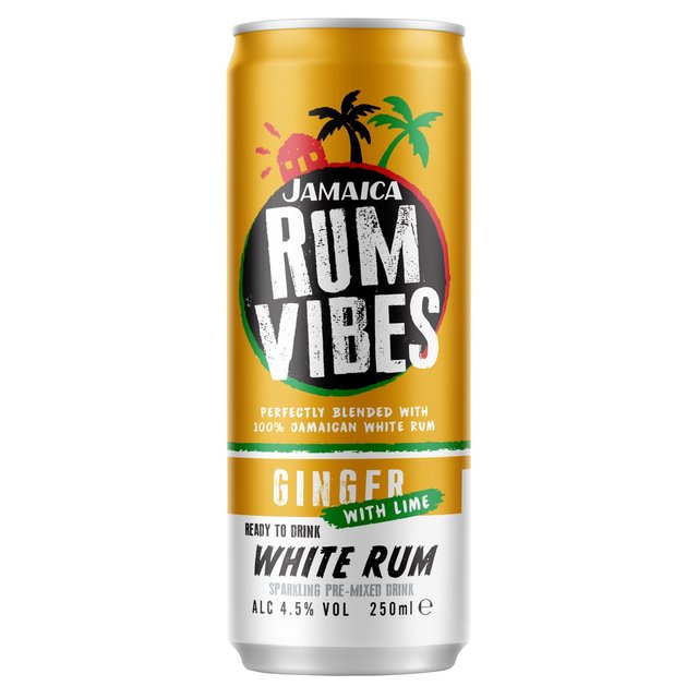 Jamaica Rum Vibes Ginger With a Dash of Lime, 250ml