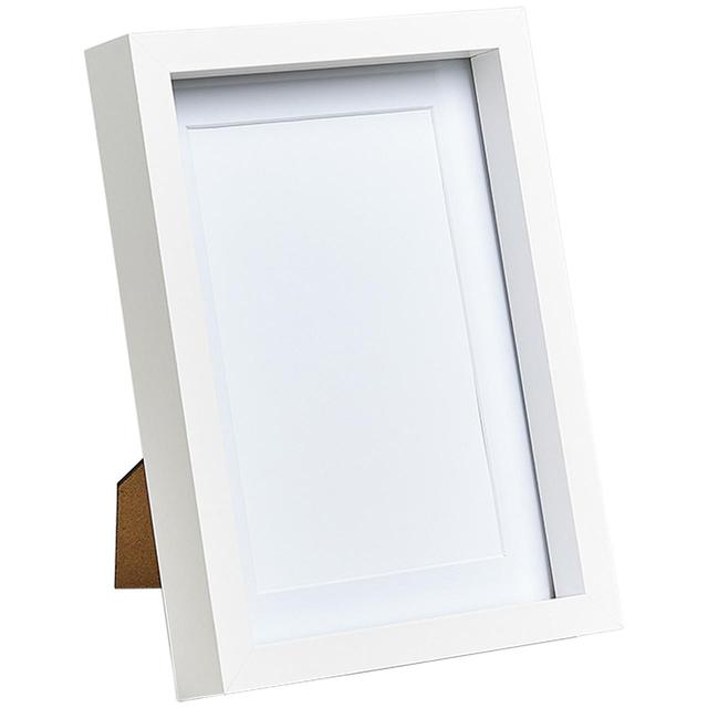 M & S Collection Wood Photo Frame 4x6 Inch White