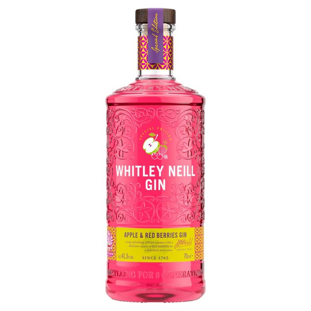 Whitley Neill Apple & Red Berries Gin, 70cl