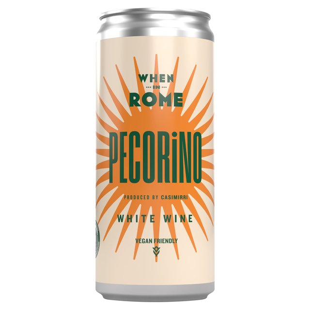 When in Rome White Wine Pecorino IGT, Can, 18.7cl