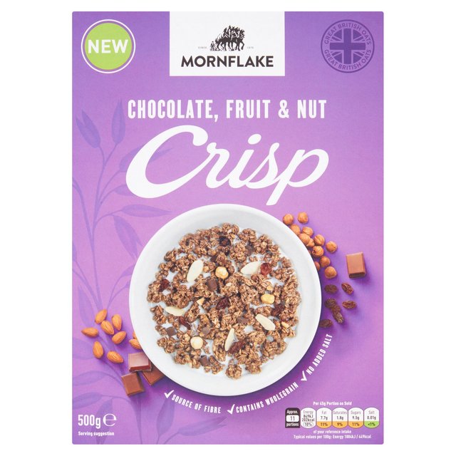 Mornflake Chocolate, Fruit & Nut Crisp, 500g