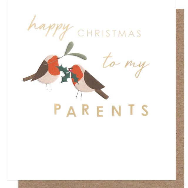 Caroline Gardner Parents Christmas Card, 146x140mm