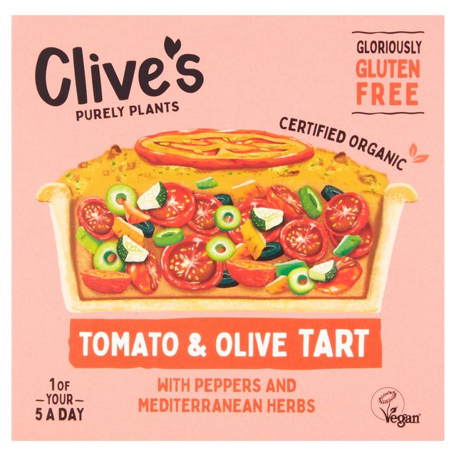 Clive’s Organic Tomato & Olive Gluten Free Tart, 195g