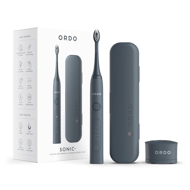 Ordo Sonic+ Toothbrush & Charging Travel Case, Charcoal Grey, One Size