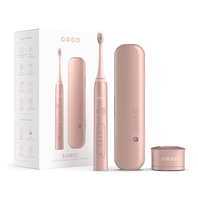 Ordo Sonic+ Toothbrush & Charging Travel Case, Rose Gold, One Size