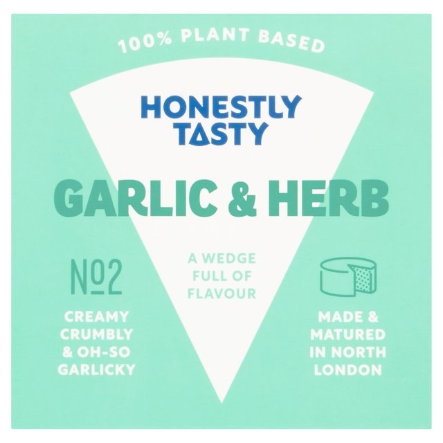 Honestly Tasty Garlic & Herb Vegan Cheese Spread, 115g