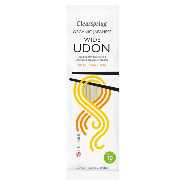 Clearspring Organic Japanese Wide Udon Noodles, 200g