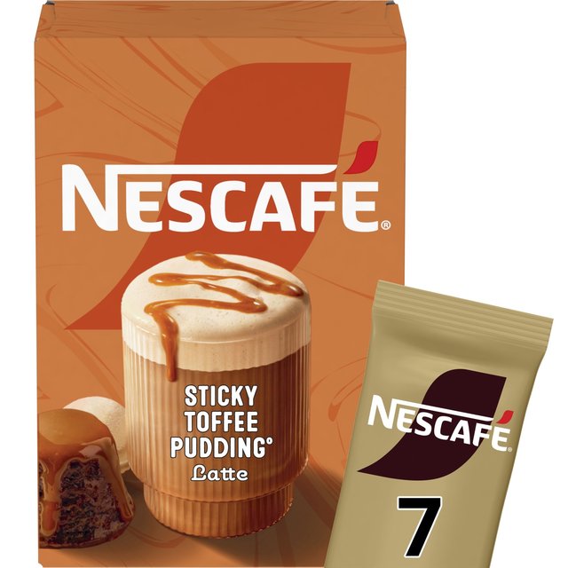 Nescafe Gold Frothy Coffee Sticky Toffee Pudding, 7 per Pack