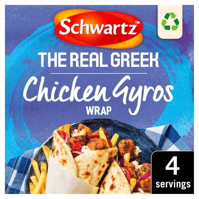 McCormick Schwartz x The Real Greek Chicken Gyros Wrap, 20g