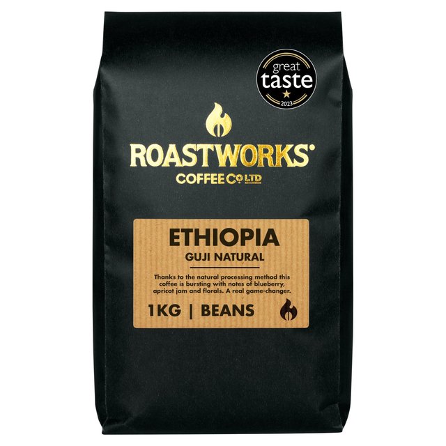 Roastworks Ethiopia Whole Bean Coffee, 1kg