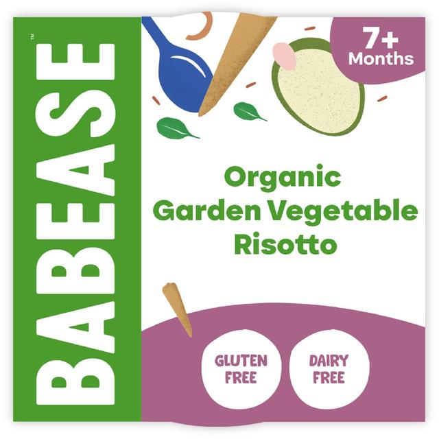 Babease Organic Garden Vegetable Risotto Baby Food Pot 7+months, 130g