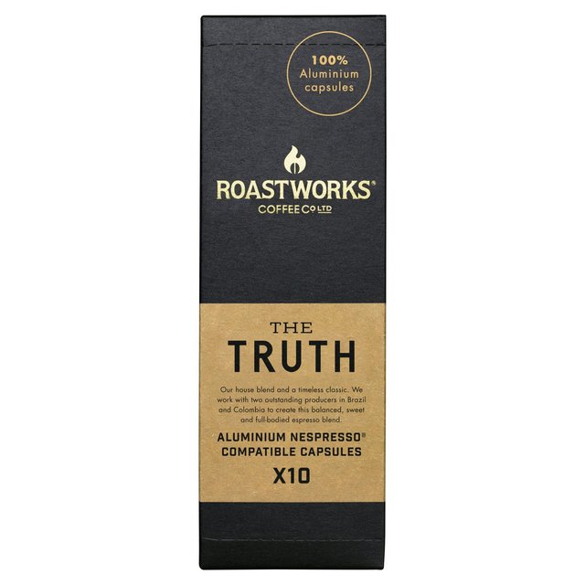 Roastworks The Truth Nespresso Compatible Capsules, 10 per Pack