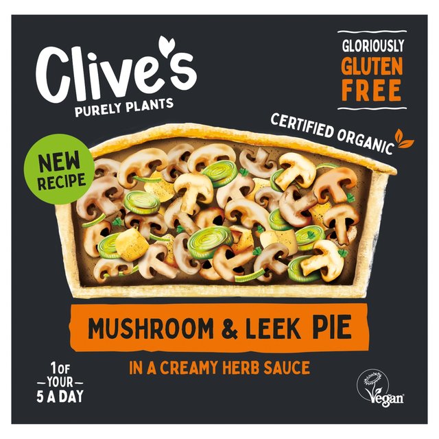 Clive’s Organic Mushroom & Leek Gluten Free Pie, 235g