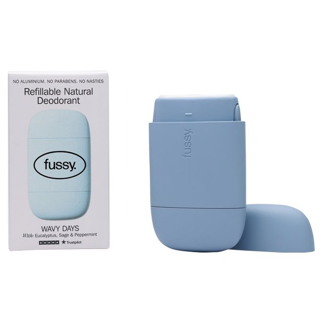 Fussy Refillable Natural Deodorant Wavy Days, 40g