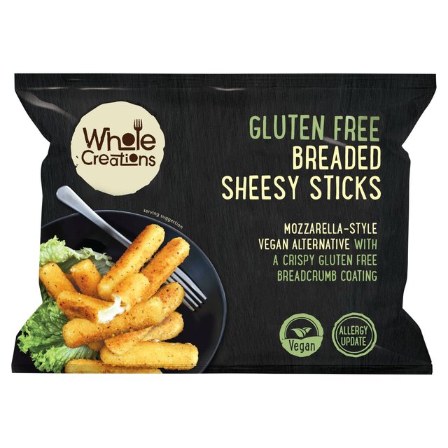 Wholecreations Gluten Free Breaded Sheesy Sticks, 200g