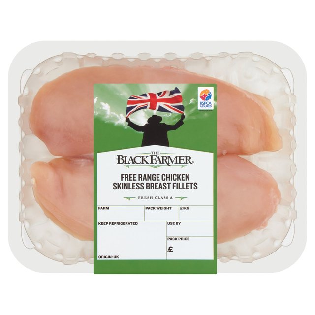 The Black Farmer Free Range Chicken Breast Fillets, Typically: 360g