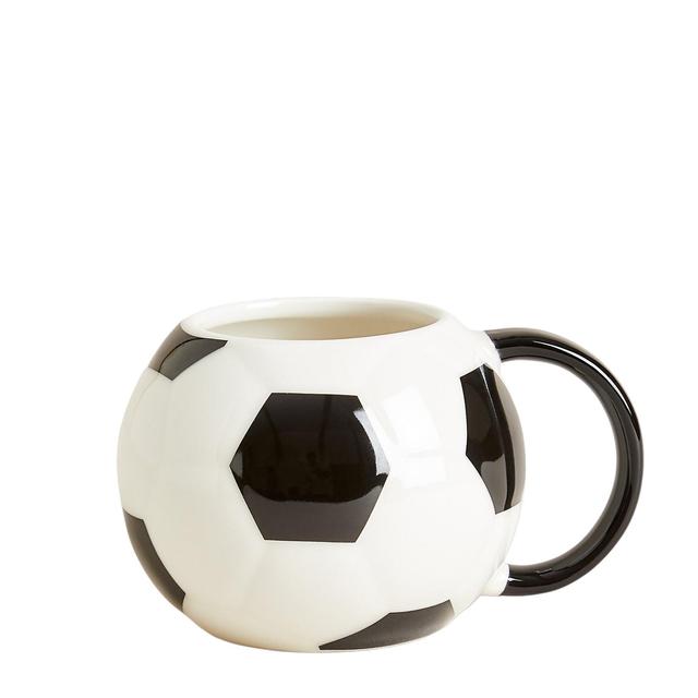 M & S Collection Football Mug Black Mix