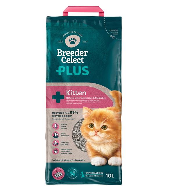 Breeder Celect Pro Biotic Kitten Paper Cat Litter, 10L