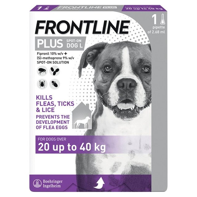 Frontline Plus Large Dog Flea & Tick 20-40kg