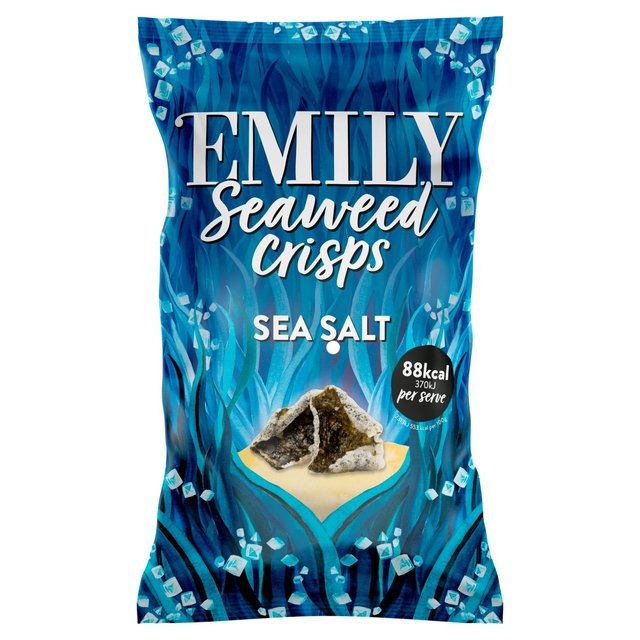 Emily Veg Crisps Seaweed Crisps Sea Salt, 50g