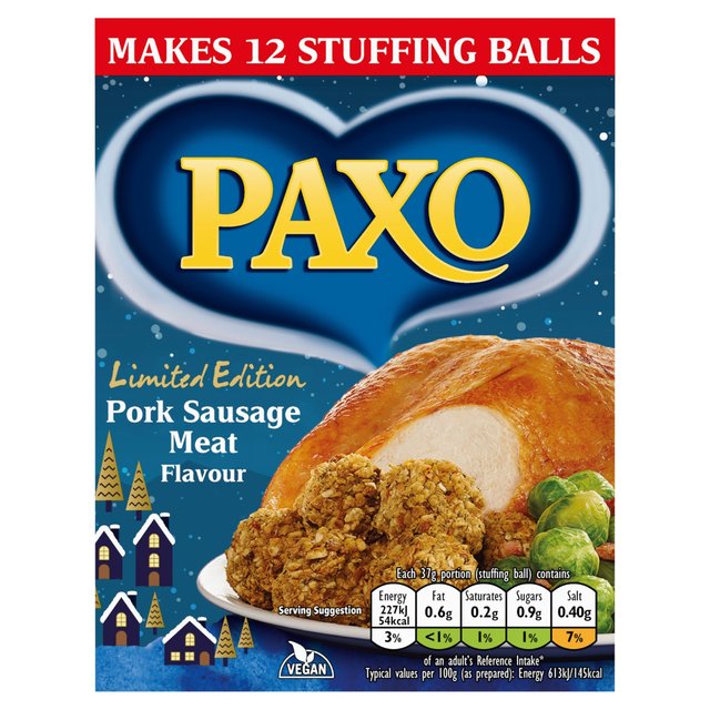 Paxo Pork Sausage Meat Flavour Stuffing, 190g