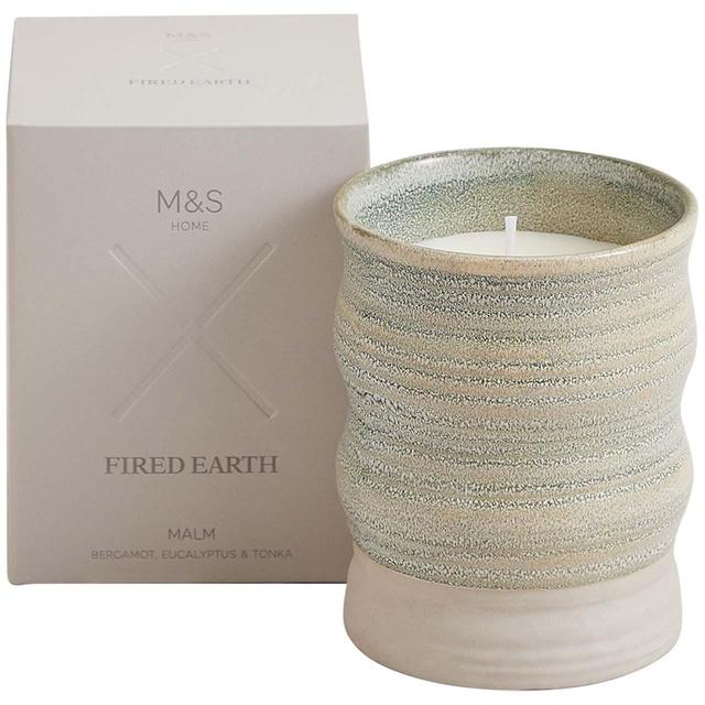 M & S Fired Earth Malm Candle