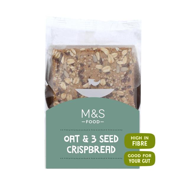 M & S Oat & 3 Seed Crispbread, 200g