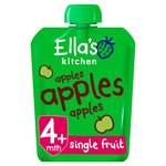 Ella's Kitchen Apples Apples Apples First Tastes Baby Food Pouch 4+ Months