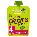 Ella's Kitchen Pears Pears Pears First Tastes Baby Food Pouch 4+ Months