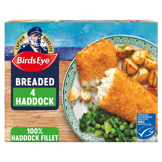 Birds Eye 4 MSC Breaded Haddock Fish Fillets, 440g