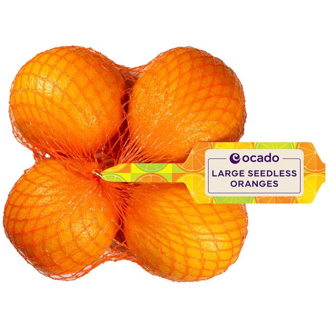 Ocado Large Seedless Oranges, 4 Per Pack