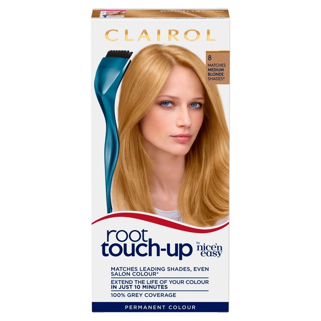 Nice N’ Easy Clairol Root Touch-Up Permanent Hair Dye 8 Medium Blonde