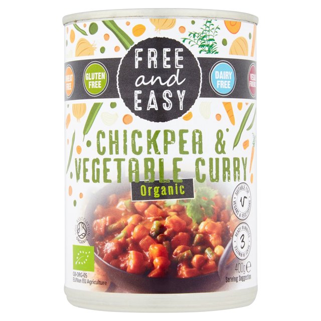 Free & Easy Free From Organic Chick Pea & Vegetable Curry, 400g