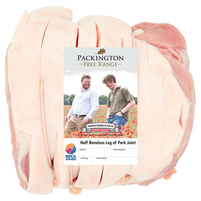 Packington Free Range Pork Leg Joint Half Boneless, 1.45kg