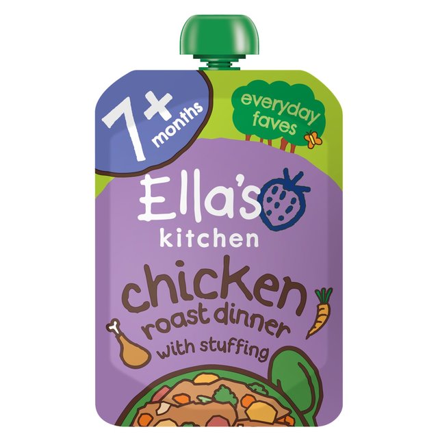 Ella’s Kitchen Chicken Roast Dinner Baby Food Pouch 7+ Months, 130g