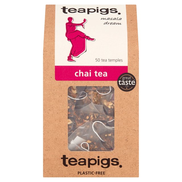 Teapigs Chai Tea Bags, 50 Per Pack
